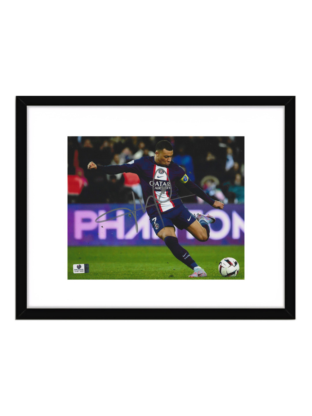 Kylian Mbappé Paris Saint-Germain Autographed 8x10 Photo COA Framed